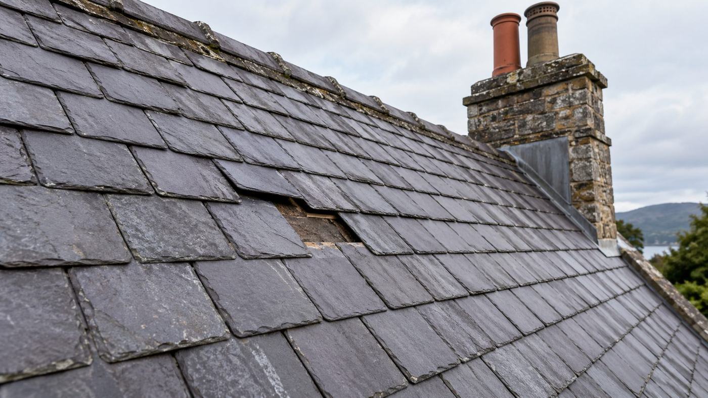 Slate on a Victorian-era Wheeling roof